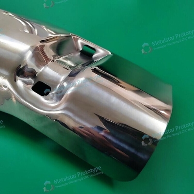 Protótipo de estampagem de metal SUS304 de estampagem de escovação para motocicletas